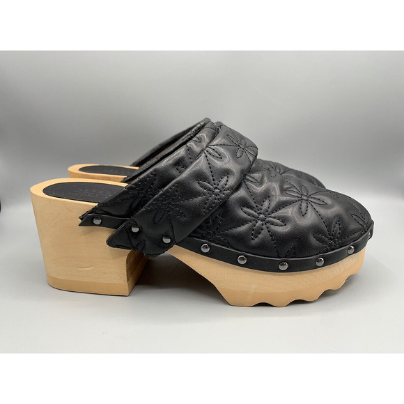 AEROSOLES Aware Laura Ashley Pedro Black Slip-On Shoes Clogs Women's Size 6.5 - Picture 2 of 14